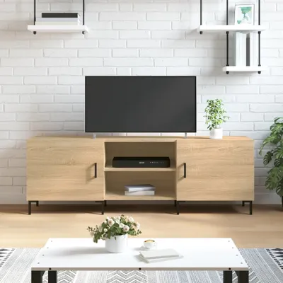 Produktbild von [Home] TV-Schrank Sonoma-Eiche 150x30x50 cm Holzwerkstoff , Neue Mode 2024 im häuslichen Leben