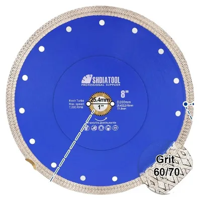 Obrázek produktu pro Diamantový řezací kotouč, hladké řezání, univerzální použití, 1 kus, 200 mm