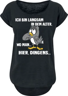 Produktbild von Tierisch T-Shirt Damen Hier dingens schwarz XS