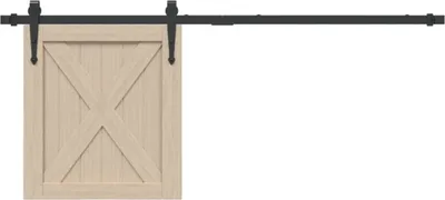 Zdjęcie produktu dla vidaXL Mini zestaw do montażu drzwi przesuwnych do szafy 122 cm stal węglowa