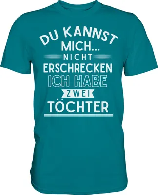 Produktbild von Vater von zwei Töchtern T-Shirt – Diva Blue / XXL