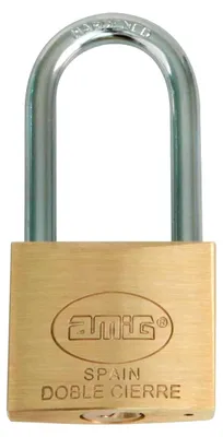 Imagen del producto de Candado de seguridad, marca Amig. Incluye 2 llaves. Barra de cierre larga. Candado