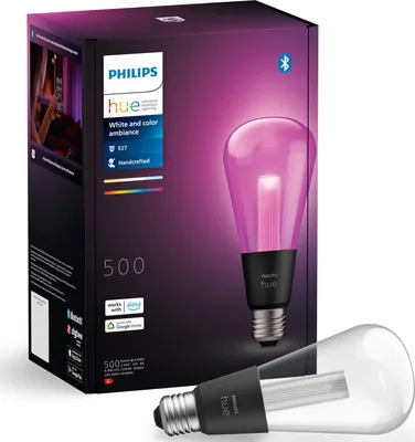 Obrázek produktu pro Philips Hue White and Color ambiance ST72 – chytrá žárovka s paticí E27, Bluetooth/Zigbee, LED, E27, ST72, 2000 K, 6500 K