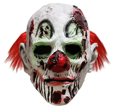 Gruseliges Horror-Clown-Maske aus Latex für Halloween