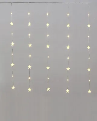 Produktbild von F-H-S LED Sternenvorhang silber
