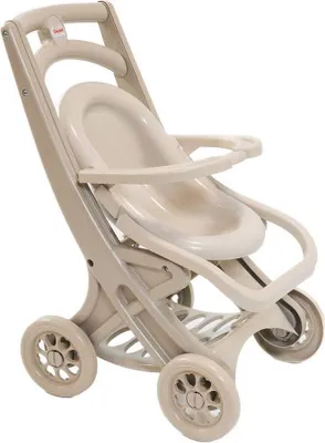 Image de Jouet poussette de poupée beige