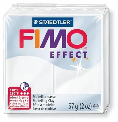 Modelovacia hmota, 57 g, polymérová, FIMO "Effect", priehľadná