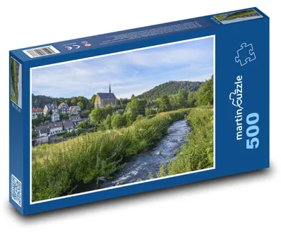 Zdjęcie produktu dla martinpuzzle - Puzzle 500 - Miasto nad rzeką