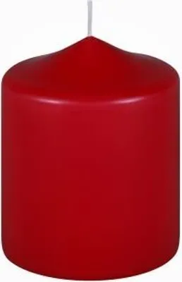 Produktbild von Premium Stumpenkerzen Rot 100 x 80 mm, 1 Stück