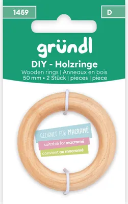 Produktbild von Gründl DIY Holzringe 50 mm 2 Ringe