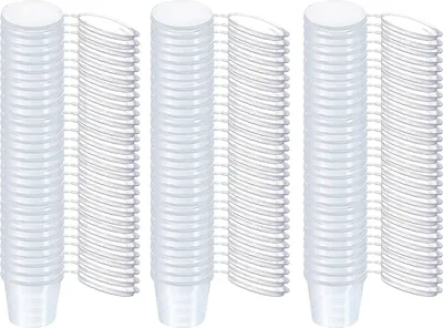 Produktbild von PIQIUQIU 50 Stück Kunststoffbehälter mit Deckel, 4OZ/100 ml Auslaufsichere, Mikrowellengeeignet, Wiederverwendbar,für Soßen, Dips, Gewürze, Snacks, Diamantzeichnung