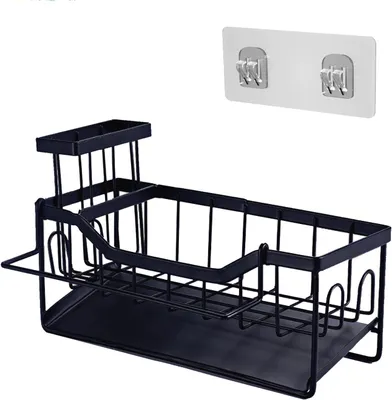 Imagen del producto de Organizador para fregadero, color , colgante, con gancho autoadhesivo, ideal para la cocina y el baño