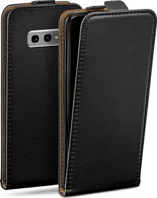 Produktbild von moex® Flip Case kompatibel mit Samsung Galaxy S10e - Hülle mit 360 Grad Schutz, Schwarz