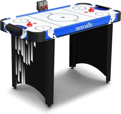 Productafbeelding van SereneLife luchthockeytafel met lucht – Ideaal als speeltafel voor gamers