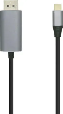 Produktbild von Aisens - usb-c auf displayport konverter kabel schwarz, 1,8m