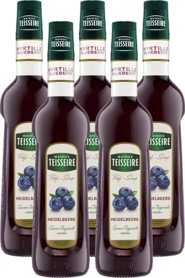 Zdjęcie produktu dla Syrop do napojów Mathieu Teisseire Blueberry 0,7 l (opakowanie 5 sztuk)