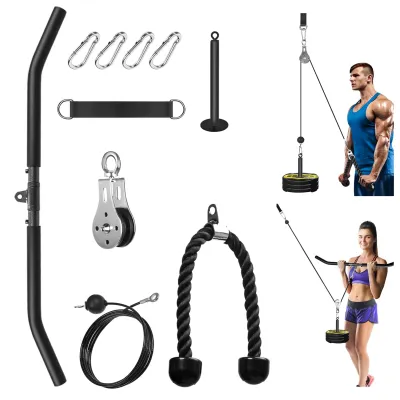 Produktbild von Fitness-Kabelzugsystem, Heimfitnessgerät für Latziehen und Bizepscurls