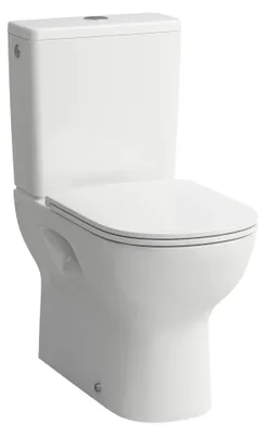 Produktbild von Laufen Stand-WC-Kombi, LUA, Tiefspüler, spülrandlos, Vario-Abgang, LCC, weiß, 1 Stk.