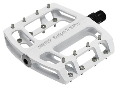 Produktbild von NC-17 Plattformpedal Sudpin II S-Pro CNC, Alu, Präzisionslager : Farbe - Weiß Farbe: Weiß