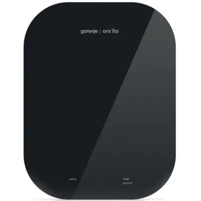Produktbild von Gorenje KT10ORAB Küchenwaage, Elektronische Küchenwaage, 10 kg, 1 g, Schwarz, Glas, Glas