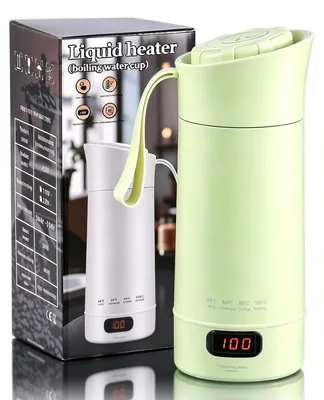 Reise-Wasserkocher 400 ml, 4 Temperaturen, 300 W, Edelstahl