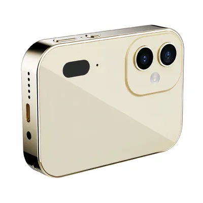 Produktbild von ZELURXX 64MP OLED Touchscreen Digitalkamera mit 3 Objektiven, 4K Video, OTG Übertragung, 32GB Speicherkarte, Gold