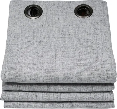 Produktbild von MOONDREAM Akustikvorhang 3in1 | Lärmschutz | Thermoisolierung | 100% Verdunkelung | Patentierte Technologie | Ösen | Grau MC733 | 130B x 260H cm