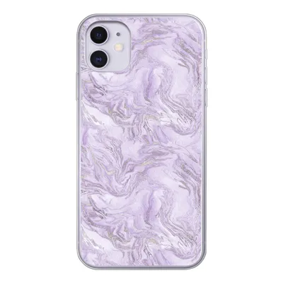 Produktbild von MuchoWow® Handyhülle Schutzhülle Hülle für iPhone 11 Marmor - Silber - Muster Silikon Softcase Handy Hülle - Handytasche