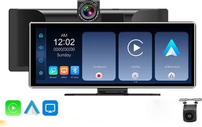 Zdjęcie produktu dla Radio samochodowe YUEHOO 11,26 cala carplay, kamera samochodowa 4K, ekran dotykowy HD, bezprzewodowy odtwarzacz multimedialny MP5 bluetooth, rejestrator jazdy z przednią kamerą 1080P