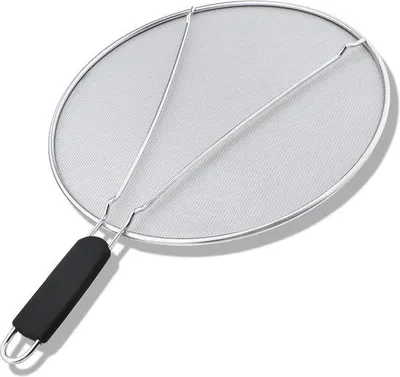 Obrázek produktu pro Víčko proti rozstřikování RVS, průměr 33 cm, tepelně odolné