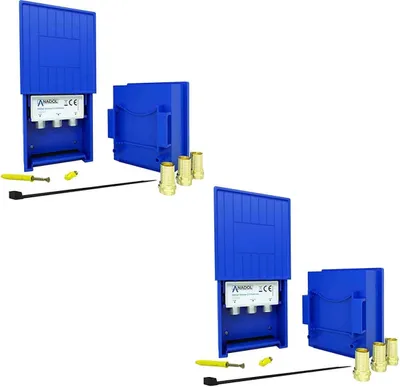 Produktbild von Anadol Gold Line DiSEqC 2.0 Schalter 2 Eingang / 1 Ausgang 2er Set (mit Wetterschutzgehäuse, HDTV)