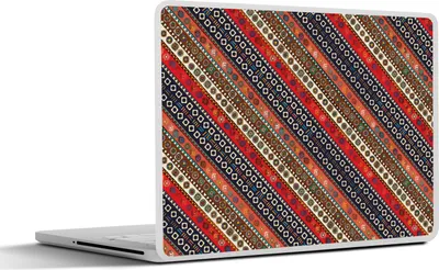 Produktbild von MuchoWow® Laptop Aufkleber Sticker Cover Afrika - Muster - Abstrakt 25x18 cm - Laptop-Deko