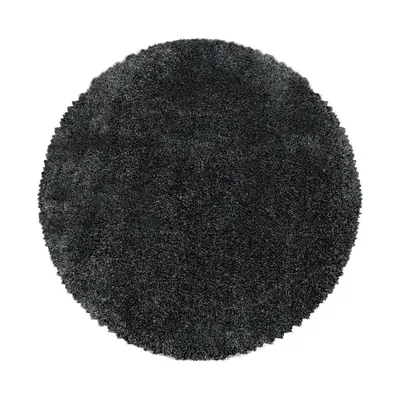 Produktbild von Hochflor Teppich FLUFFY Grau 200 cm Rund