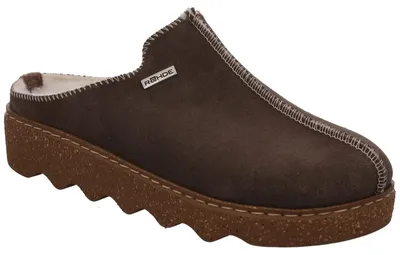 Produktbild von Rohde Damen Hausschuhe Pantoffeln Leder 6122, Größe:42 EU, Farbe:Braun