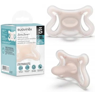 Produktbild von Suavinex Physiologischer Schnuller Zero Zero 6-18M Höchste Verarbeitungsqualität