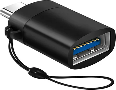 Produktbild von Usb zum Typ-c 3.0 Adapter OTG Mobile Telefon Lanyard Typ Schwarz