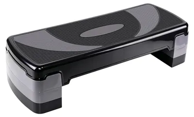Immagine prodotto di Piattaforma per esercizi aerobici e step - 3 altezze regolabili - Ideale per allenamento della forza - Colore: nero