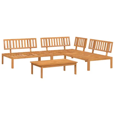 Produktbild von vidaXL 4-tlg. Garten-Sofagarnitur aus Paletten Massivholz Akazie