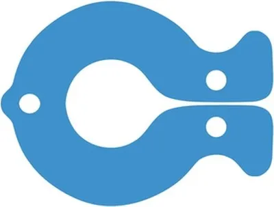 Produktbild von Fischförmiges Schwimmbrett 400x300x38mm zum Schwimmenlernen und für Schwimmübungen