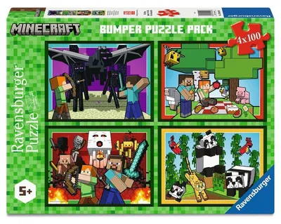 Obrázek produktu pro Puzzle Minecraft, 4x100 dílků
