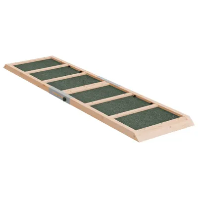 Produktbild von Hunderampe Grau 120x30 cm Massivholz Tanne