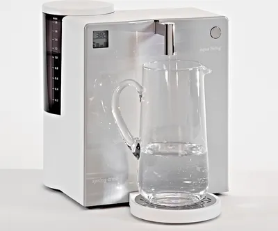 Produktbild von Aqua Living Wasserfilter Spring-Time H2 Premium Aluminiumoptik – weiß