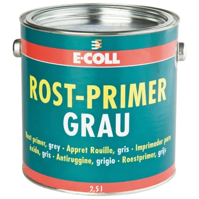 Produktbild von 4 Stück E-COLL Rostprimer 2,5L grau (Imprägnierspray Primer Korrosionsschutz)