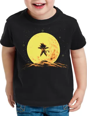 Produktbild von style3 Goku Mond T-Shirt Kinder son-goku dragon z super saiyan turtle