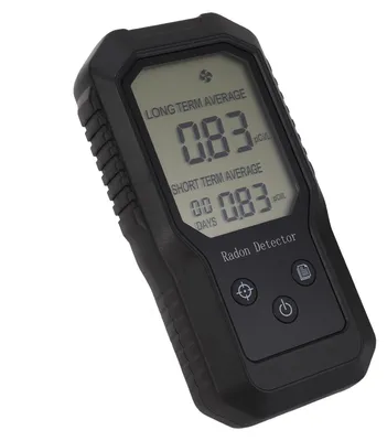 Image de Détecteur de radon portable - Appareil de mesure de la qualité de l'air numérique - Compact et léger