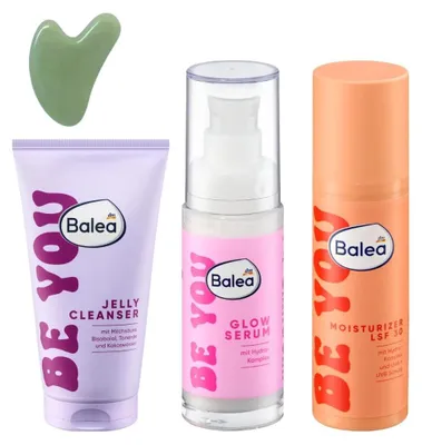 Productafbeelding van 4-delige Gezichtsverzorgingsset met Reinigingsgel en Gua Sha Steen