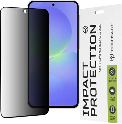 Produktbild von Techsuit Privacy Full Cover Impact Protection Blickschutzfolie fr Samsung Galaxy A36/A56 - Schwarz