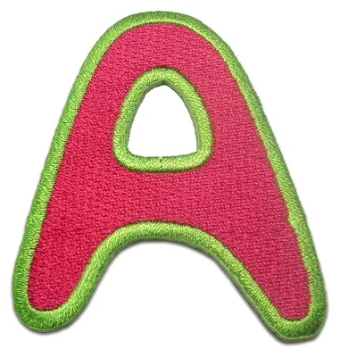 Produktbild von Buchstabe A - 6.3x5.3cm: Alphabet Buchstaben Einzeln Auswählbar - Aufnäher, Bügelbild, Aufbügler, Applikationen, Patches, Flicken, Zum Aufbügeln