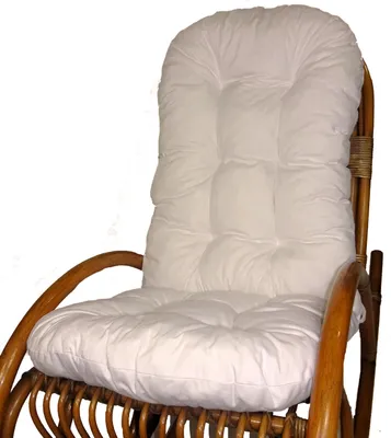 Produktbild von Rattani Polster für Schaukelstuhl, Ersatzpolster Schaukelstuhl/Drehsessel L 125 cm, Fb. Bianco