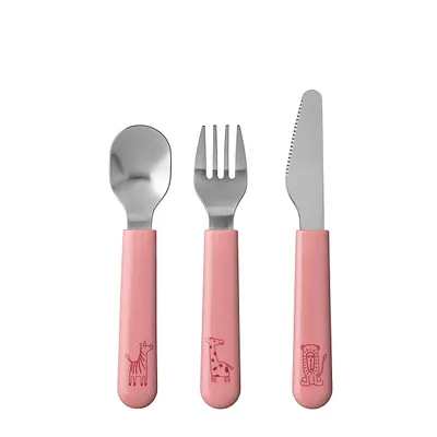 Produktbild von Kinderbesteck-Set Mepal Mio 3-teilig - Deep pink